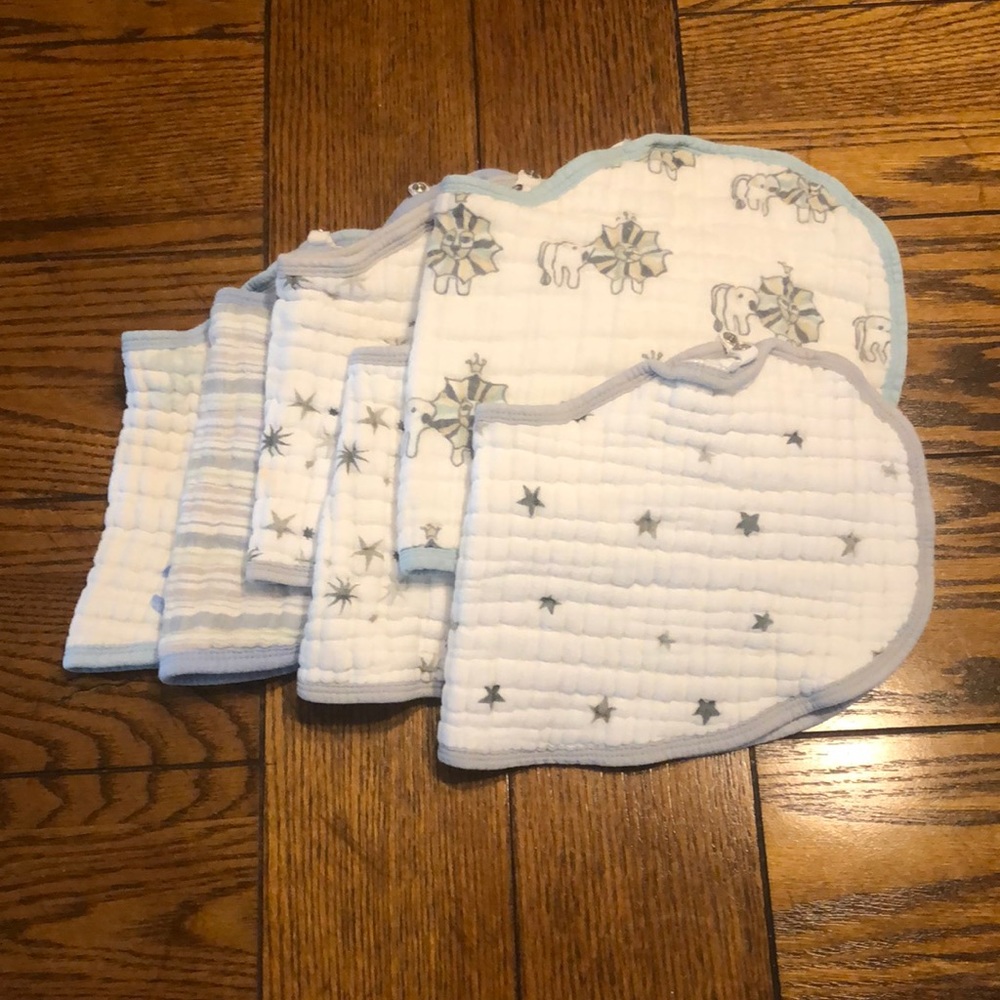 🐳Aden + Anais burp cloths/ bib bundle of six🐳